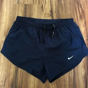 navy blue nike running shorts